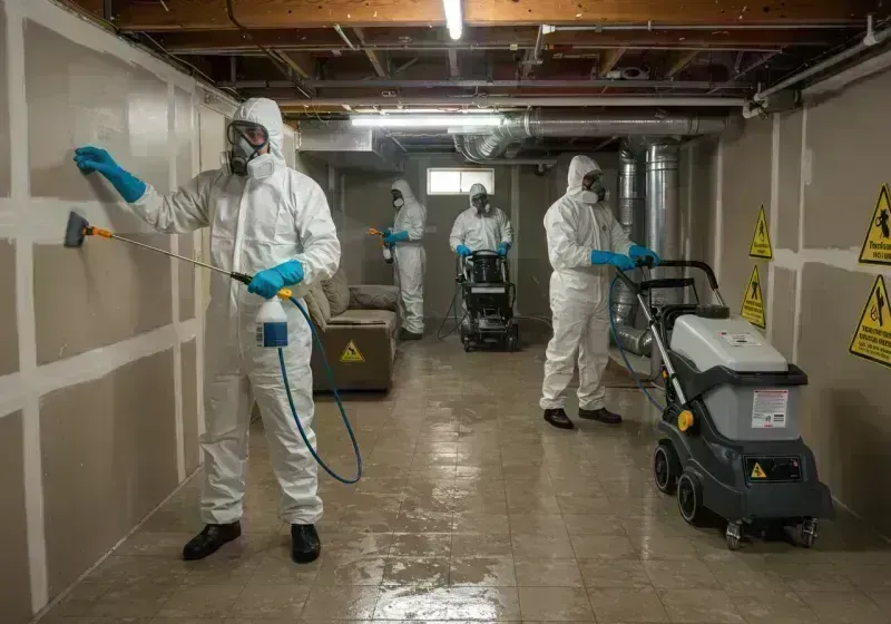 Basement Moisture Removal and Structural Drying process in Butler, MO